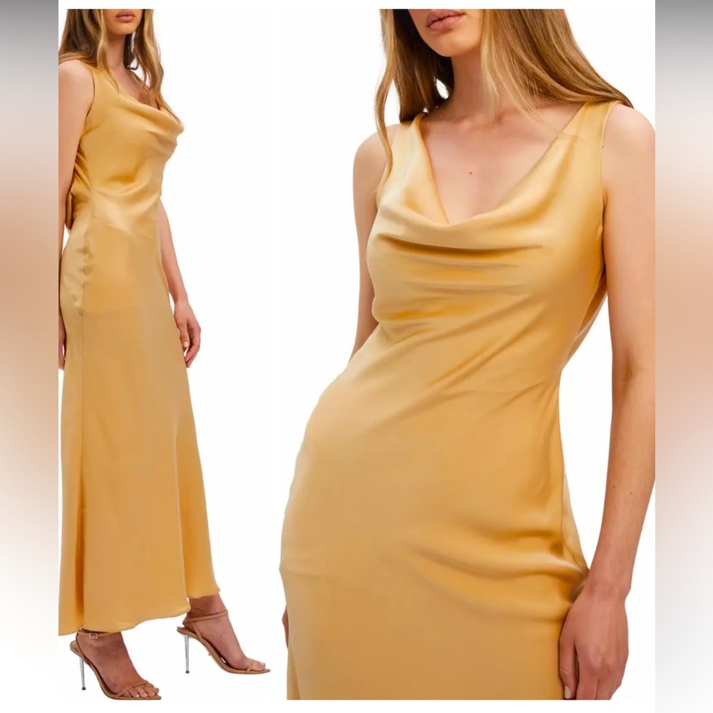 Adonis cowl evening dress